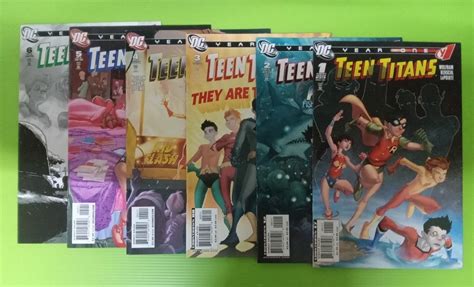 Teen Titans Year One 123456 Karl Kershel Cover Art Dc