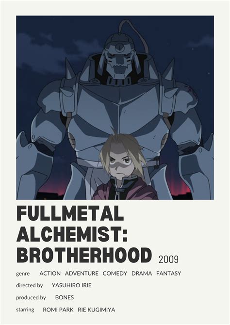 Fullmetal Alchemist: Brotherhood Anime Alternative Poster
