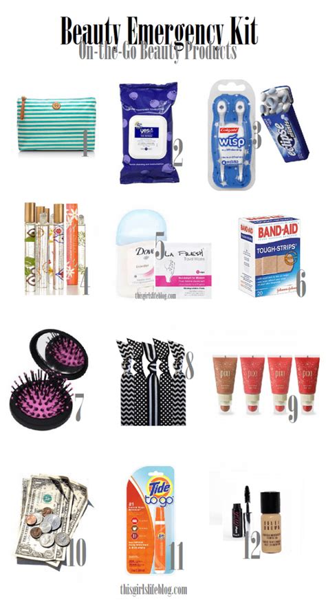 Beauty Emergency Kit On The Go Beauty Products Just In Case Todays