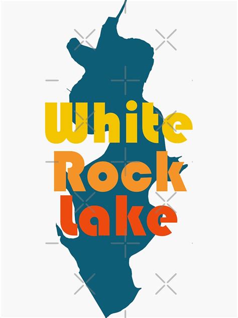 White Rock Lake Dallas Texas Sticker For Sale By Awake88 Redbubble