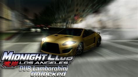 Midnight Club La Unlocking Dub Lamborghini Youtube