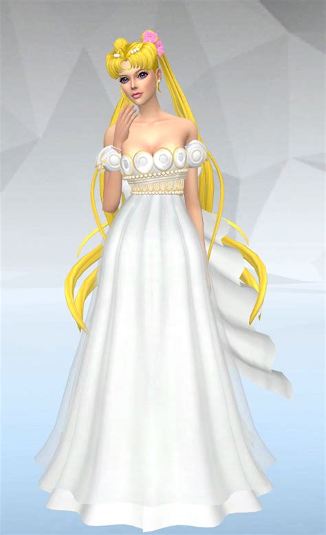 Princess Neo Queen Serenity Sims 4 Dresses Sims 4 Mods Clothes