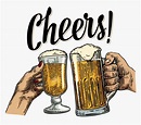 Cheers Png -beer And Wine Glass Cheers, Hd Png Download - Transparent ...