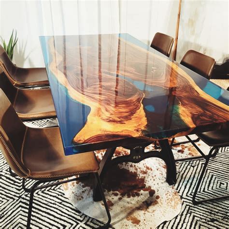 ON SALE_EPOXY TABLES, Live edge resin tables, dining table