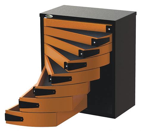 Swivel Pro Series Orangeblack No Lid Lid Service Bodyvan Tool Box