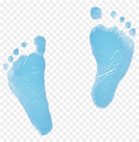Blue Baby Footprints Clipart Blue Baby Footprint Png Free