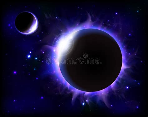 Abstract Purple Eclipse Background Stock Illustrations 1255 Abstract