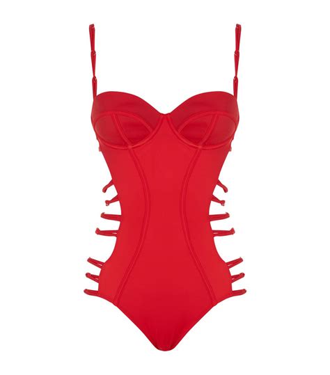 Agent Provocateur Synthetic Montana Swimsuit In Red Lyst Canada