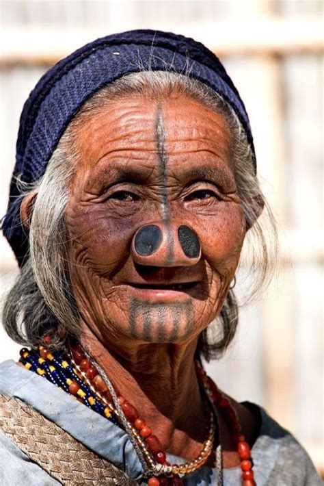 Apatani Tribe Of Ziro Arunachal Pradesh Лицо