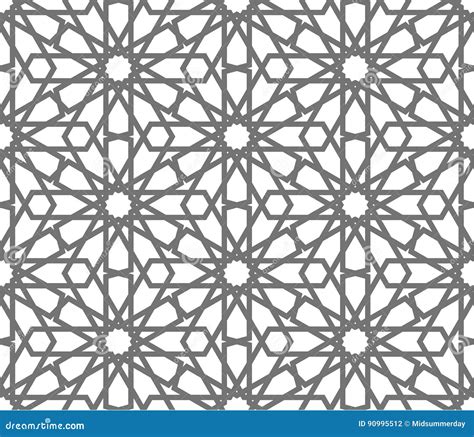 Islamic Vector Geometric Ornaments Traditional Arabic Art Oriental