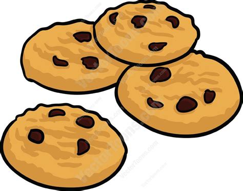 Chocolate Chip Cookies Clipart Cliparts Co Monster Cookies Chocolate