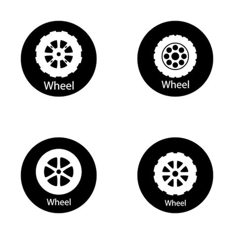 Premium Vector Wheel Icon Vector Template Illustration Logo Design