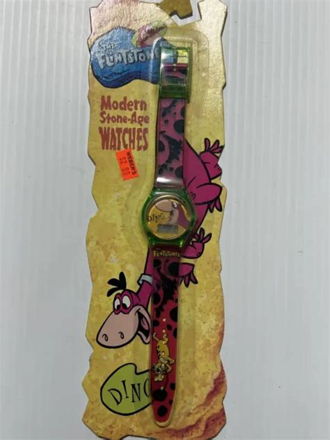 Vintage 1994 The Flintstones Modern Stone Age Watch Dino 1499 Picclick