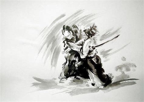 Ronin Samurai Samurai Warrior Watercolor Art Prints Watercolor And