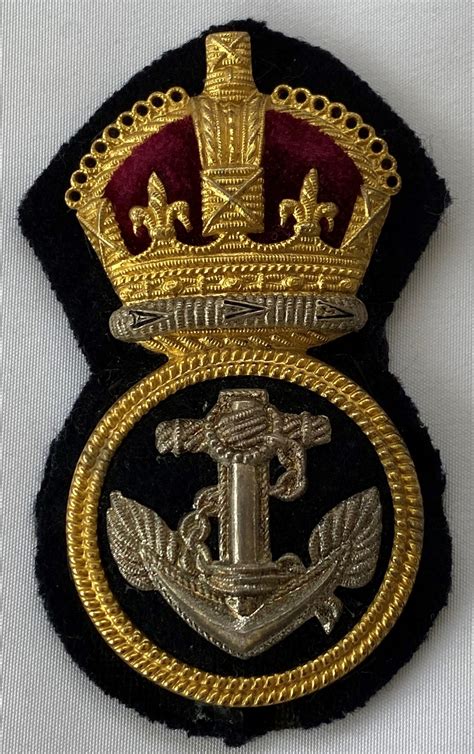 Ww2 Royal Navy Petty Officers Cap Badge Time Militaria