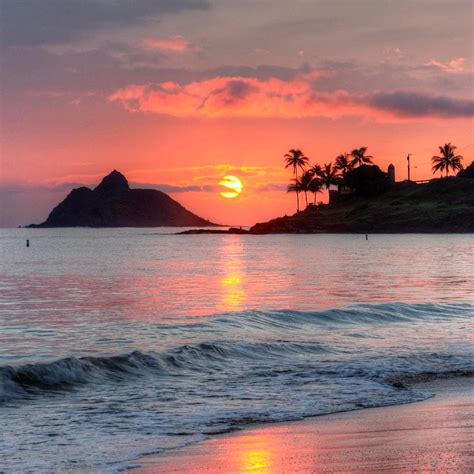 Beautiful Pastel Sunrise In Kailua Today Beautiful Sunset Sunrise