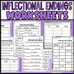 Inflectional Endings Worksheets: ing, ed, s: Sorts, Cloze, and more ...