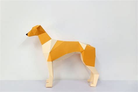 Diy Corgi Dog 3d Papercraft Creative Illustrator Templates