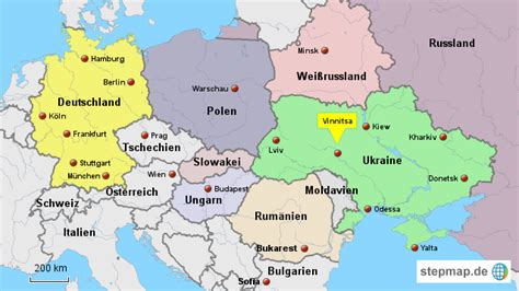 Du hast 11 möglichkeiten, von österreich nach ukraine zu kommen. StepMap - Ukraine 2 - Landkarte für Ukraine