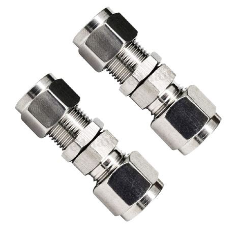 Beduan 304 Stainless Steel Bulkhead Fitting 12mm X 12mm Tube Od Air