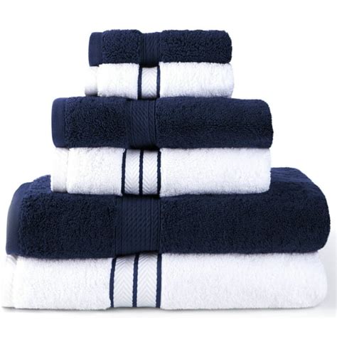 Superior 900 Gsm Egyptian Quality Cotton 6 Piece Combo Towel Set