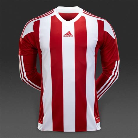 Mens Football Teamwear Adidas Striped 15 Long Sleeve Jersey Power