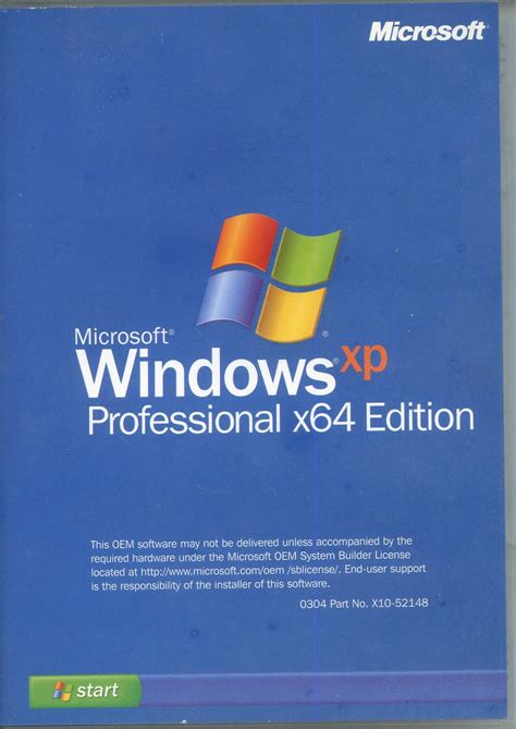 Windows Xp Professional X64 Edition Software Os Computing History