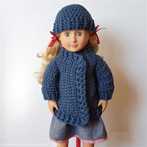 A stitch by stitch guide with pictures and easy to follow instructions. Coat and Hat for Dolly. 18 Inch Doll Clothes Patterns ...