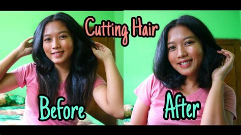 Anda tetap bisa mengecat rambut sendiri dengan cara berikut ini. CARA POTONG RAMBUT SENDIRI DI RUMAH ( Tutorial cutting hair ) Part 2 - YouTube