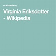 Virginia Eriksdotter - Wikipedia | Virginia, Royal mistress, Miss virginia