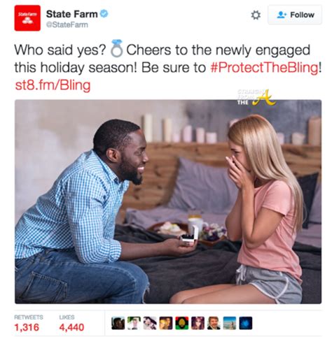 State Farm Interracial Couple Tweet Straight From The A Sfta Atlanta Entertainment