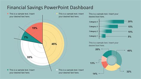 Financial Savings Powerpoint Dashboard Slidemodel