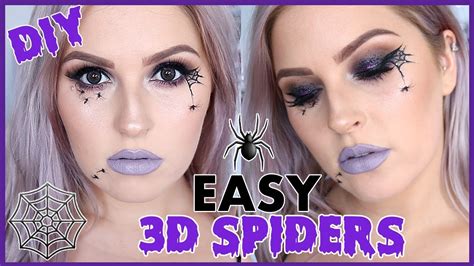 Diy Realistic Spiders 🕷💕 Full Face Halloween Makeup Tutorial ☑️ Easy