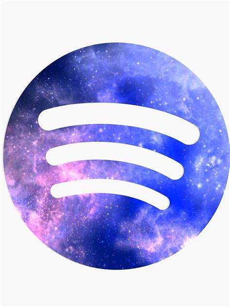 Spotify Discover Galaxy Colored Spotify Logo Sticker By Picina Galaxy