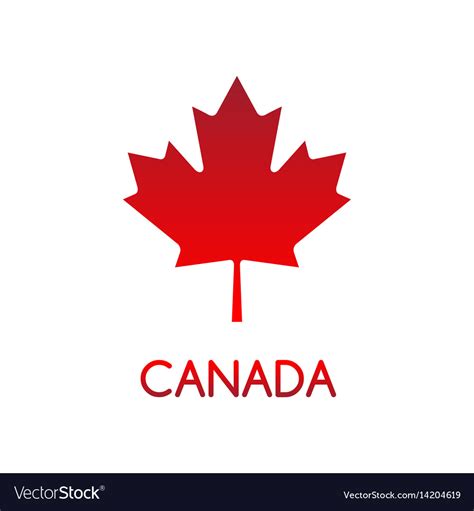 Simple Canadian Maple Leaf Royalty Free Vector Image