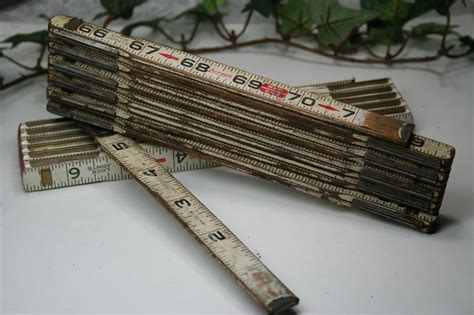Lufkin Vintage Folding Ruler 2 Pc Lot