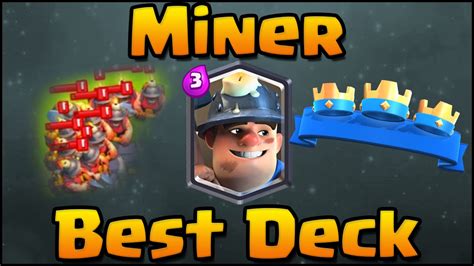 Clash Royale Best Miner Deck And Attack Strategy For Arena 6 7 8
