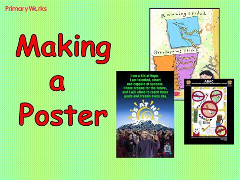 Poster Making Ks1 Ks2 Powerpoint For English Literacy Lesson Making A