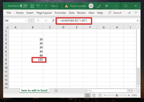 How To Add In Excel Excel Sum With Examples