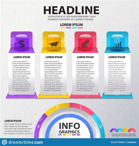 Infographics Template Design Vector Illustration Banner Business