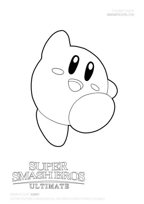 How To Draw Kirby Super Smash Bros Ultimate Smash Bros Mario Bros
