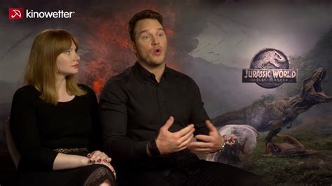 Interview Bryce Dallas Howard And Chris Pratt Jurassic World Fallen Kingdom Youtube