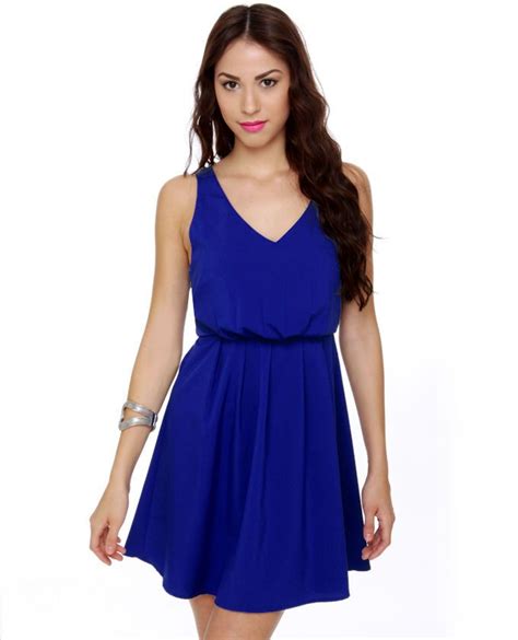 this dress is great for a summer walk royal blue dress dress blue dresses