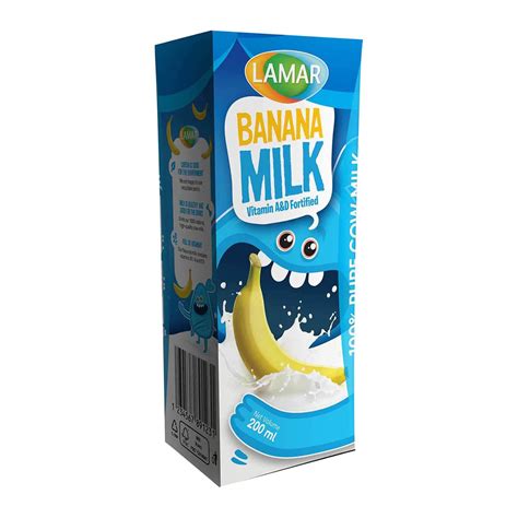 Buy Lamar Banana Milk 200 Ml Online Shop Fresh Food On Carrefour Egypt