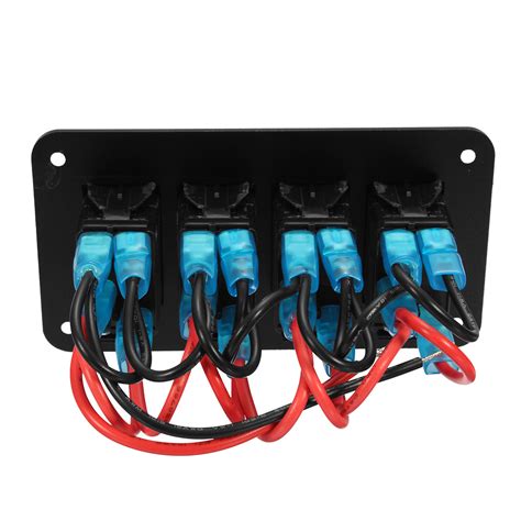 Universal 4 Gang Led Rocker Switch Panel Waterproof Ip65 For 12v 24v Rv