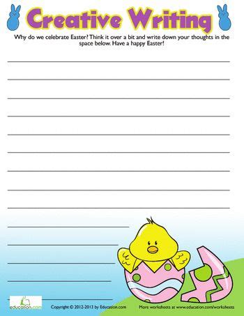 Trace a leprechaun or help find the pot of gold by following the leprechaun's steps. Worksheets: Easter Creative Writing | Easter Ideas for ...