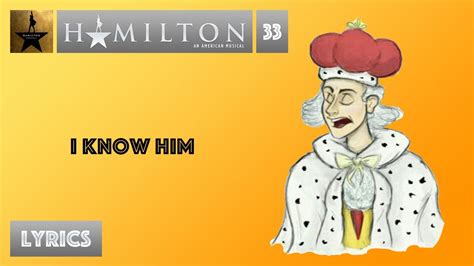 Full lyrics will be available soon. #33 Hamilton - I Know Him MUSIC LYRICS - YouTube