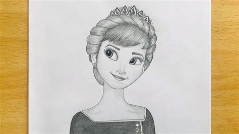How To Draw Queen Anna Step By Step For Beginners Disney Frozen 2