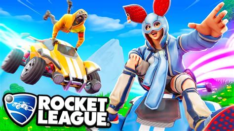 Fortnite Pros Try Rocket League Epic Youtube