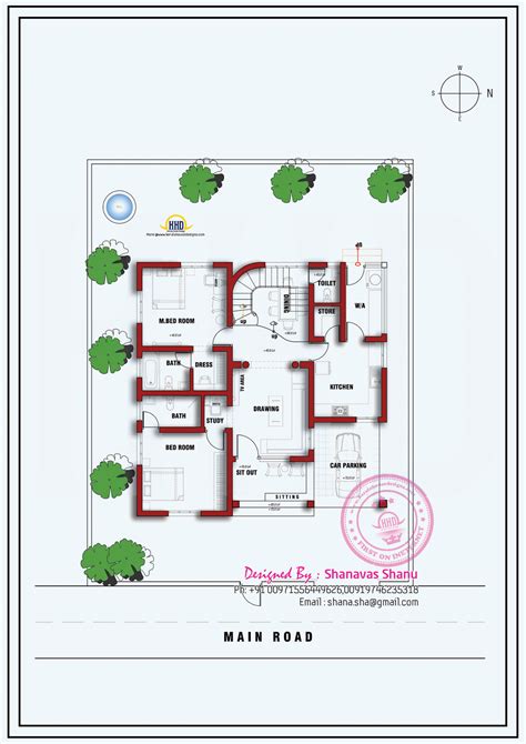 House Plan Of A Small Modern Villa Kerala Home Design And Floor Plans